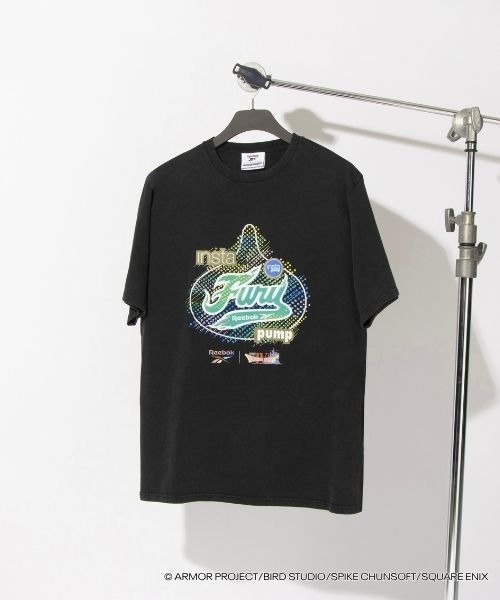 Reebok（リーボック）の「ドラゴンクエスト x ヴィンテージTシャツ / DRAGON QUEST x VINTAGE TEE（Tシャツ/カットソー・メンズ・ブラック系その他2/ブラック×ホワイト/ブラック×イエロー/ブラック系その他3/ブラック×ライム/ブラック×グリーン/ブラック×ブルー/ブラック×レッド/ブラック×パープル/ブラック系その他/ブラック×グレー・X-LARGE/SMALL/MEDIUM/LARGE）」の7枚目の写真