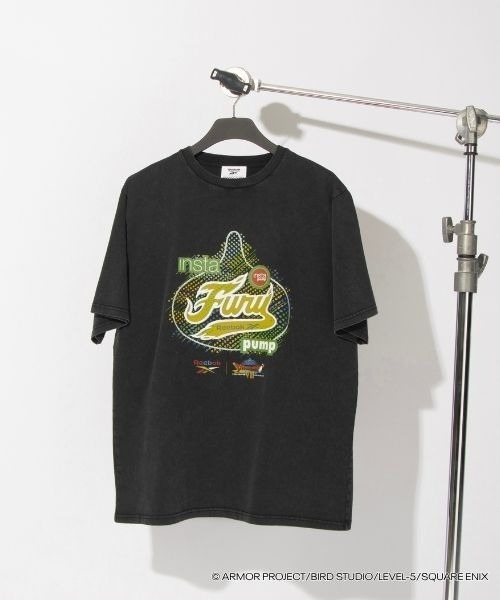Reebok（リーボック）の「ドラゴンクエスト x ヴィンテージTシャツ / DRAGON QUEST x VINTAGE TEE（Tシャツ/カットソー・メンズ・ブラック系その他2/ブラック×ホワイト/ブラック×イエロー/ブラック系その他3/ブラック×ライム/ブラック×グリーン/ブラック×ブルー/ブラック×レッド/ブラック×パープル/ブラック系その他/ブラック×グレー・X-LARGE/SMALL/MEDIUM/LARGE）」の9枚目の写真