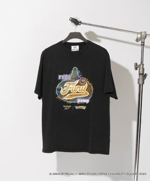 Reebok（リーボック）の「ドラゴンクエスト x ヴィンテージTシャツ / DRAGON QUEST x VINTAGE TEE（Tシャツ/カットソー・メンズ・ブラック系その他2/ブラック×ホワイト/ブラック×イエロー/ブラック系その他3/ブラック×ライム/ブラック×グリーン/ブラック×ブルー/ブラック×レッド/ブラック×パープル/ブラック系その他/ブラック×グレー・X-LARGE/SMALL/MEDIUM/LARGE）」の10枚目の写真
