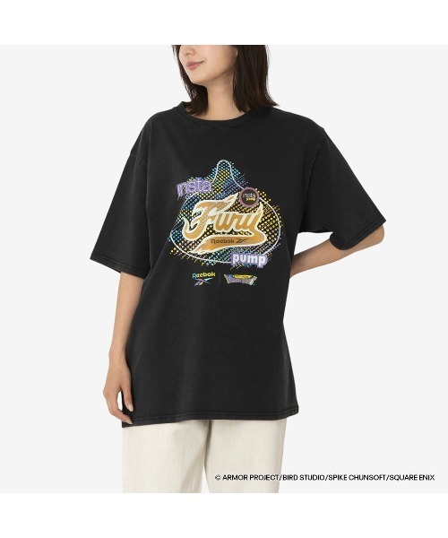 Reebok（リーボック）の「ドラゴンクエスト x ヴィンテージTシャツ / DRAGON QUEST x VINTAGE TEE（Tシャツ/カットソー・メンズ・ブラック系その他2/ブラック×ホワイト/ブラック×イエロー/ブラック系その他3/ブラック×ライム/ブラック×グリーン/ブラック×ブルー/ブラック×レッド/ブラック×パープル/ブラック系その他/ブラック×グレー・X-LARGE/SMALL/MEDIUM/LARGE）」の15枚目の写真