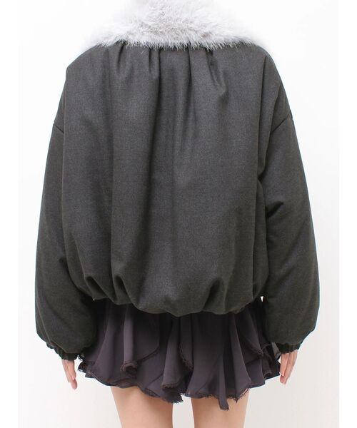 MERCURYDUO(マーキュリーデュオ)の「バルーンパテッドショートブルゾン(ブルゾン・レディース・オフホワイト/チャコールグレー・FREE)」の22枚目の写真