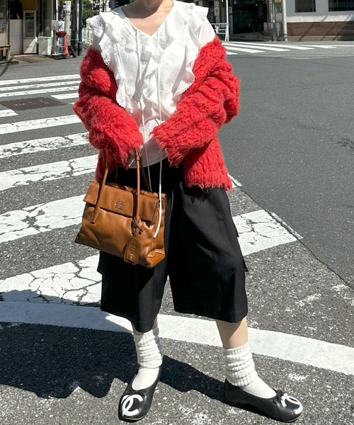 Alley Tokyo(アリートーキョー)の「フリフリいっぱいブラウス(シャツ/ブラウス・レディース・レッド/ブラウン/オフホワイト・FREE)」の16枚目の写真
