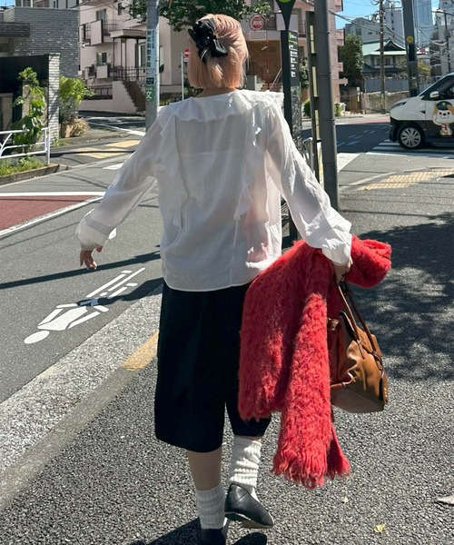 Alley Tokyo(アリートーキョー)の「フリフリいっぱいブラウス(シャツ/ブラウス・レディース・レッド/ブラウン/オフホワイト・FREE)」の19枚目の写真