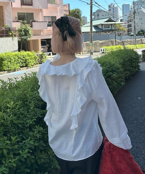 Alley Tokyo(アリートーキョー)の「フリフリいっぱいブラウス(シャツ/ブラウス・レディース・レッド/ブラウン/オフホワイト・FREE)」の20枚目の写真