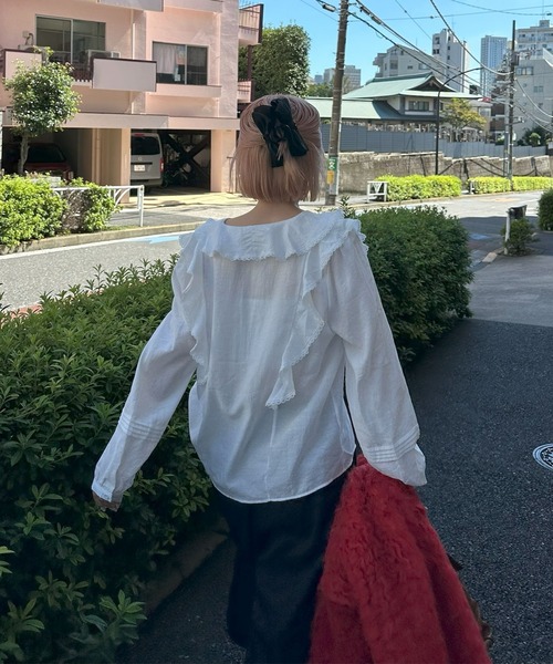 Alley Tokyo(アリートーキョー)の「フリフリいっぱいブラウス(シャツ/ブラウス・レディース・レッド/ブラウン/オフホワイト・FREE)」の14枚目の写真