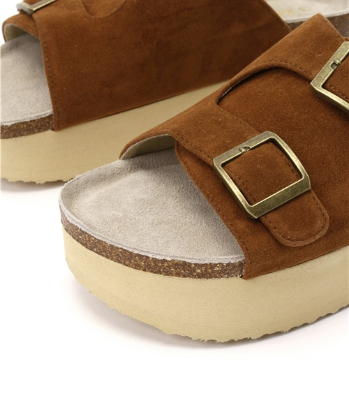 WEGO（ウィゴー）の「WEGO/ベルトデザインサンダル（サンダル・レディース・ワイン/キャメル/ベージュ/ブラック/インディゴブルー・MEDIUM/LARGE）」の11枚目の写真