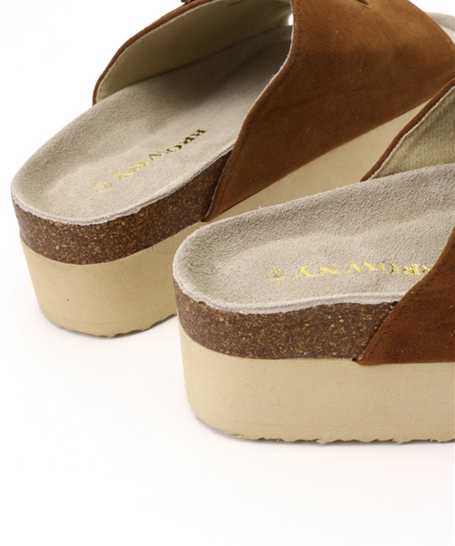 WEGO（ウィゴー）の「WEGO/ベルトデザインサンダル（サンダル・レディース・ワイン/キャメル/ベージュ/ブラック/インディゴブルー・MEDIUM/LARGE）」の13枚目の写真