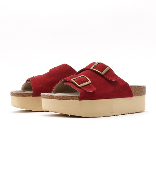 WEGO（ウィゴー）の「WEGO/ベルトデザインサンダル（サンダル・レディース・ワイン/キャメル/ベージュ/ブラック/インディゴブルー・MEDIUM/LARGE）」の9枚目の写真