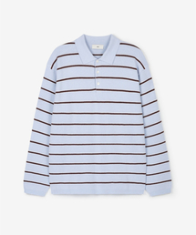 Cashmere Blended Essential Polo Knit Top (Sky Blue) TNSW6F110B2