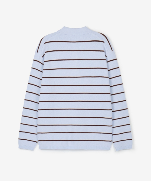 TNGT(ティーエヌジーティー)の「Cashmere Blended Essential Polo Knit Top (Sky Blue) TNSW6F110B2(ニット/セーター・レディース・その他・100/110/85/95/105)」の2枚目の写真