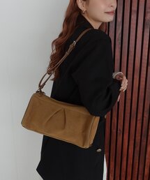 【6色展開】ポーチ付きフロントタックショルダーバッグ