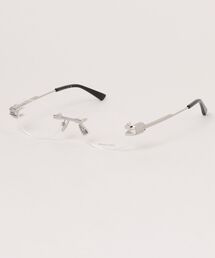 BOTTEGA VENETA（ボッテガヴェネタ）の「【BOTTEGA VENETA/ボッテガヴェネタ 】オーバル メガネ BV1512O 002 53 シルバー リムレス（メガネ）」