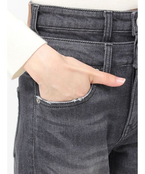 EVRIS（エヴリス）の「バックグラフィックフレアデニムパンツ（デニムパンツ・レディース・ブラック/インディゴブルー・SMALL/MEDIUM）」の21枚目の写真