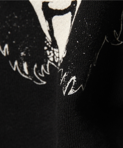 HYSTERIC GLAMOUR（ヒステリックグラマー）の「KISS/SHOUT IT OUT LOUD pt PK（パーカー・メンズ・トップグレー/ブラック/ホワイト・MEDIUM/LARGE/SMALL）」の6枚目の写真