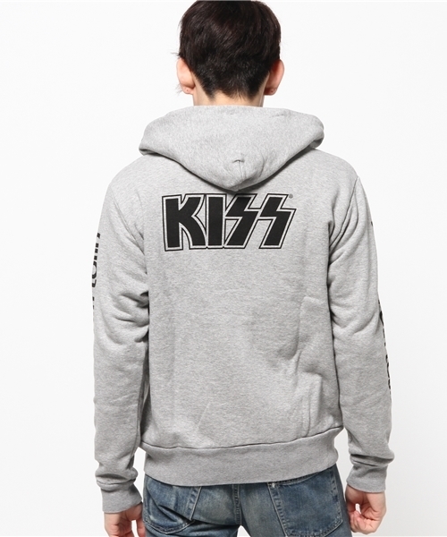 HYSTERIC GLAMOUR（ヒステリックグラマー）の「KISS/SHOUT IT OUT LOUD pt PK（パーカー・メンズ・トップグレー/ブラック/ホワイト・MEDIUM/LARGE/SMALL）」の8枚目の写真