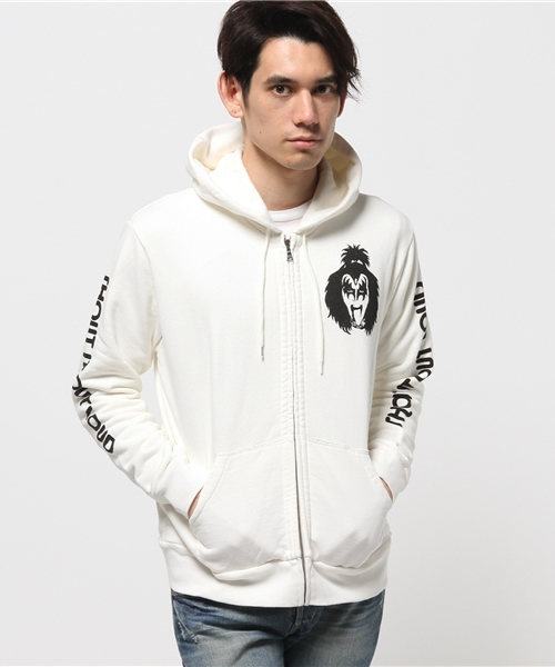 HYSTERIC GLAMOUR（ヒステリックグラマー）の「KISS/SHOUT IT OUT LOUD pt PK（パーカー・メンズ・トップグレー/ブラック/ホワイト・MEDIUM/LARGE/SMALL）」の18枚目の写真