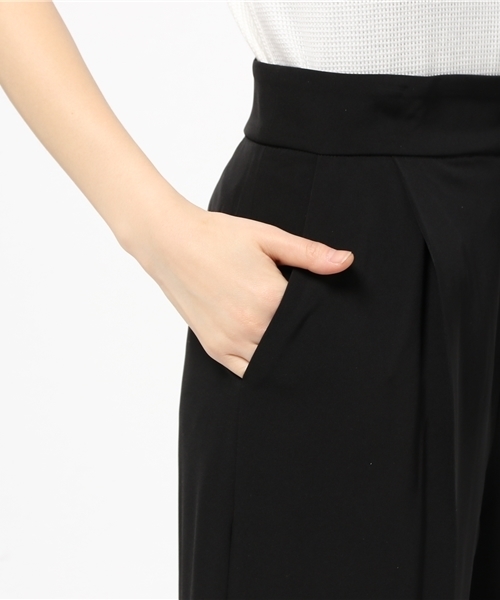 31 Sons de mode（トランテアン　ソン　ドゥ　モード）の「ワイドパンツ（その他パンツ・レディース・ブラック/オフホワイト/ベージュ/ネイビー・38/36）」の10枚目の写真