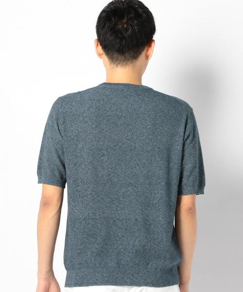 SHIPS(シップス)の「SC: SHIPS(シップス) 12ゲージ ピケ ニットTシャツ2■(Tシャツ/カットソー・メンズ・グレー/ネイビー/ホワイト/ブルー系その他/ダークネイビー・LARGE/MEDIUM/SMALL)」の13枚目の写真