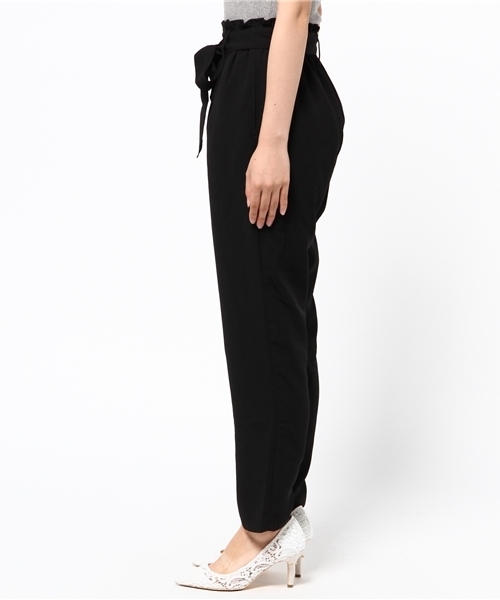 E hyphen world gallery(イーハイフンワールドギャラリー)の「ジョーゼットウエストリボンパンツ(その他パンツ・レディース・ブラック/オレンジ系その他・FREE)」の4枚目の写真