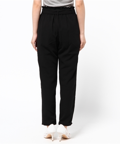 E hyphen world gallery(イーハイフンワールドギャラリー)の「ジョーゼットウエストリボンパンツ(その他パンツ・レディース・ブラック/オレンジ系その他・FREE)」の5枚目の写真