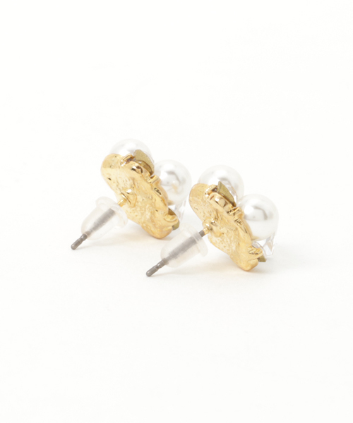 rienda（リエンダ）の「mixビジューピアス（ピアス（両耳用）・レディース・ゴールド・FREE）」の2枚目の写真