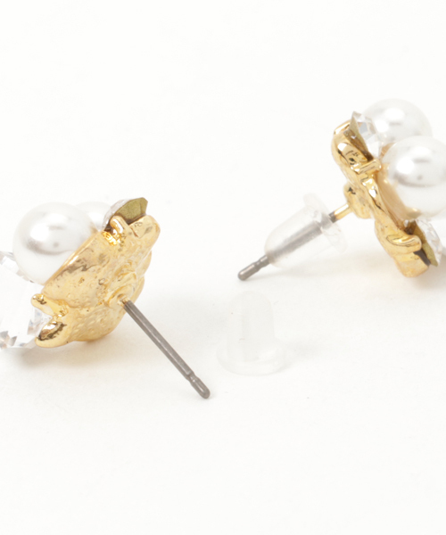 rienda（リエンダ）の「mixビジューピアス（ピアス（両耳用）・レディース・ゴールド・FREE）」の3枚目の写真