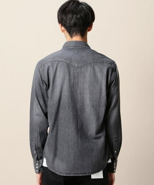 BEAUTY&YOUTH UNITED ARROWS(ビューティーアンドユースユナイテッドアローズ)の「BY 8オンス デニム ウエスタンシャツ◆(シャツ/ブラウス・メンズ・ダークグレー/コバルトブルー・X-LARGE/X-SMALL/MEDIUM/LARGE/SMALL)」の4枚目の写真