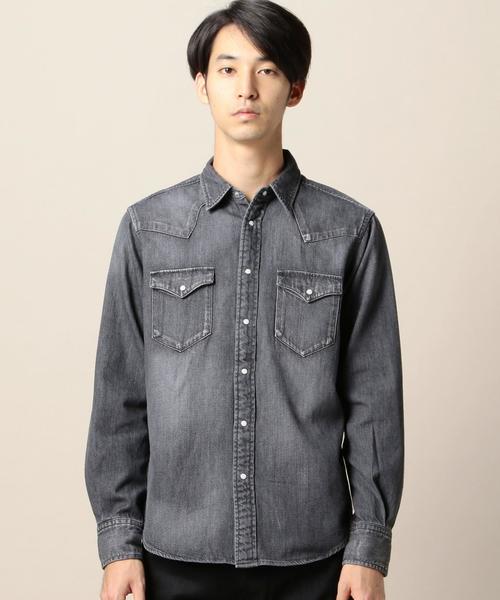 BEAUTY&YOUTH UNITED ARROWS(ビューティーアンドユースユナイテッドアローズ)の「BY 8オンス デニム ウエスタンシャツ◆(シャツ/ブラウス・メンズ・ダークグレー/コバルトブルー・X-LARGE/X-SMALL/MEDIUM/LARGE/SMALL)」の5枚目の写真
