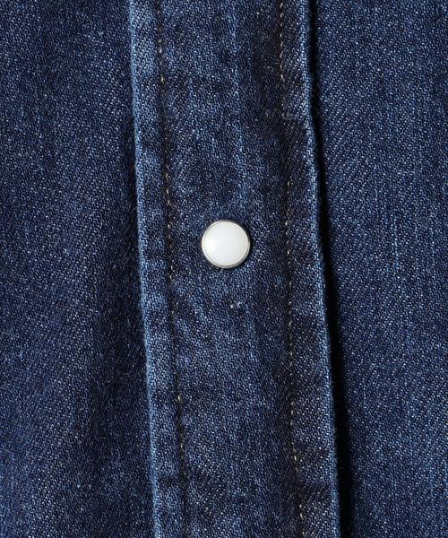 BEAUTY&YOUTH UNITED ARROWS(ビューティーアンドユースユナイテッドアローズ)の「BY 8オンス デニム ウエスタンシャツ◆(シャツ/ブラウス・メンズ・ダークグレー/コバルトブルー・X-LARGE/X-SMALL/MEDIUM/LARGE/SMALL)」の7枚目の写真