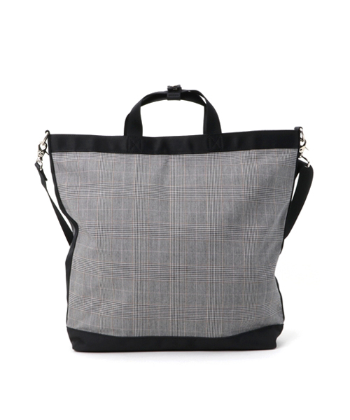 HEAD PORTER(ヘッドポーター)の「SAVILLE/2WAY TOTE BAG(ショルダーバッグ・メンズ・ネイビー/グレー・ONE SIZE)」の4枚目の写真