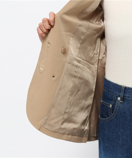 Pierrot（ピエロ）の「ダブルボタン テーラードジャケット（テーラードジャケット・レディース・ベージュ/イエロー系その他/キャメル/ピンク/ブラック・L/M）」の16枚目の写真