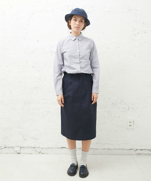 L&HARMONY（エルアンドハーモニー）の「[L&HARMONY / エルアンドハーモニー] ストライプギャザーシャツ（シャツ/ブラウス・レディース・ネイビー・FREE）」の17枚目の写真