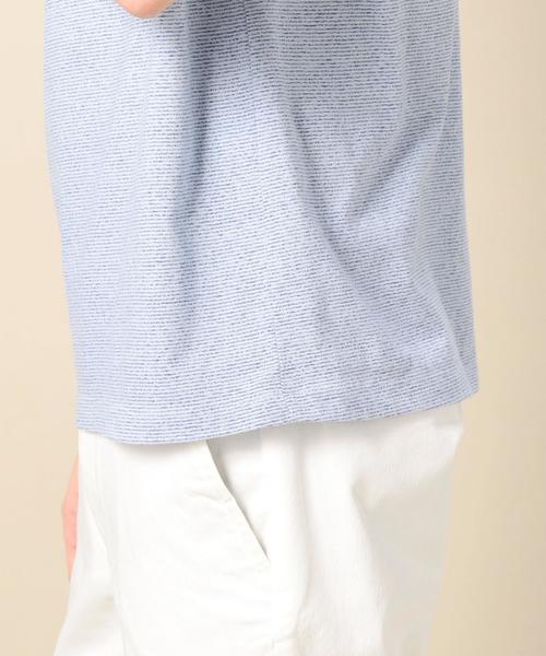 BEAUTY&YOUTH UNITED ARROWS(ビューティーアンドユースユナイテッドアローズ)の「BY ミジンボーダー クルーネック Tシャツ ◆(Tシャツ/カットソー・メンズ・ライトグレー/ライトブルー/ネイビー・LARGE/SMALL/MEDIUM/X-LARGE)」の11枚目の写真