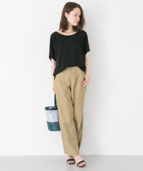 GUNG HO（ガンホー）の「GUNG HO 別注ハイウエストベイカーパンツ（その他パンツ・レディース・ベージュ/カーキ・36/38）」の13枚目の写真