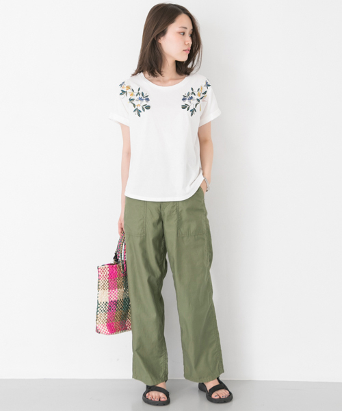 GUNG HO（ガンホー）の「GUNG HO 別注ハイウエストベイカーパンツ（その他パンツ・レディース・ベージュ/カーキ・36/38）」の15枚目の写真