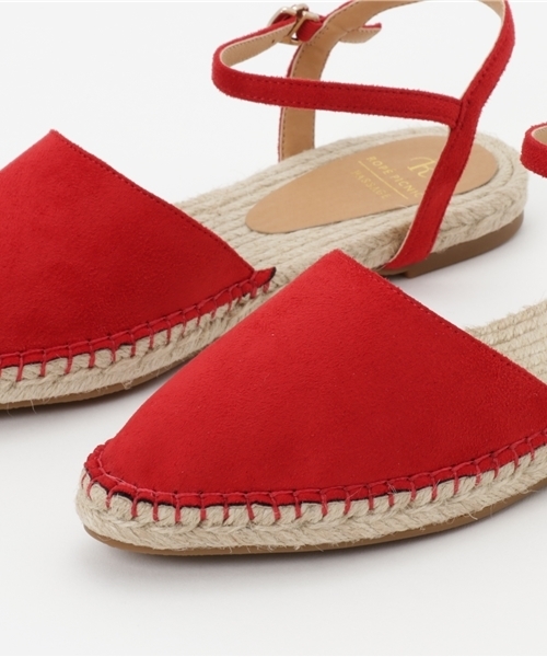 ROPE' PICNIC（ロペピクニック）の「アンクルストラップジュートフラット（サンダル・レディース・ブラック/ゴールド/レッド/シルバー・38/36/37）」の9枚目の写真