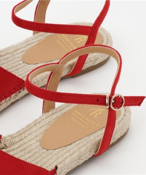 ROPE' PICNIC（ロペピクニック）の「アンクルストラップジュートフラット（サンダル・レディース・ブラック/ゴールド/レッド/シルバー・38/36/37）」の10枚目の写真