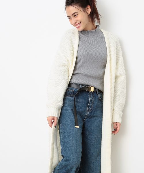 Vis ビス の ループ編みカーディガン カーディガン ボレロ Wear