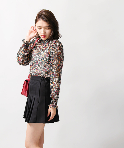 WEGO（ウィゴー）の「WEGO/プリーツミニスカート（スカート・レディース・ブラック/ダークグリーン/ワイン・SMALL/MEDIUM）」の13枚目の写真