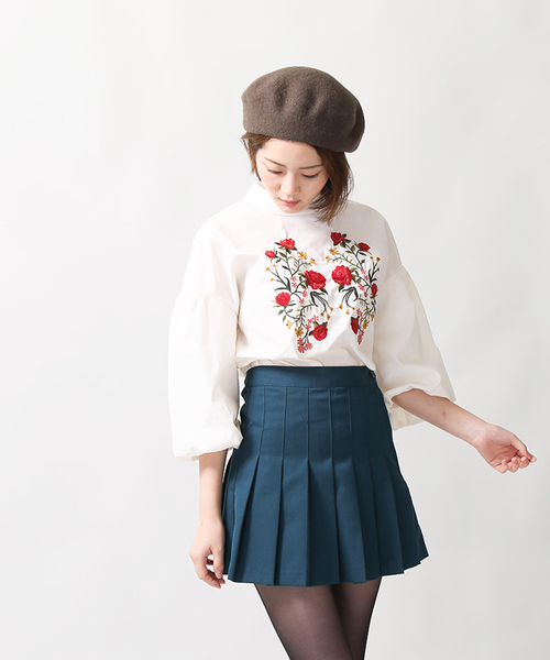 WEGO（ウィゴー）の「WEGO/プリーツミニスカート（スカート・レディース・ブラック/ダークグリーン/ワイン・SMALL/MEDIUM）」の16枚目の写真