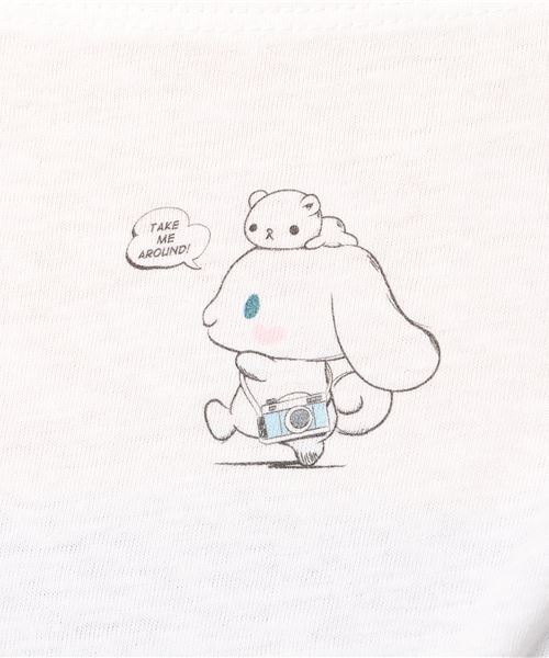 sanrio(サンリオ)の「∴WEGO/つれてってシナモンTシャツ(Tシャツ/カットソー・レディース・ホワイト/ライトピンク・FREE)」の3枚目の写真