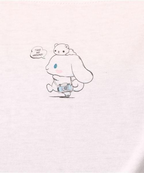 sanrio(サンリオ)の「∴WEGO/つれてってシナモンTシャツ(Tシャツ/カットソー・レディース・ホワイト/ライトピンク・FREE)」の8枚目の写真