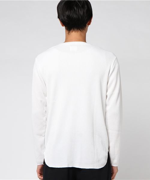 STUDIOUS（ステュディオス）の「【STUDIOUS】サーマルロンT（Tシャツ/カットソー・メンズ・ホワイト/ブラック/グレー・1/2/3）」の7枚目の写真