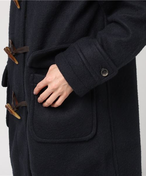 earth music&ecology（アースミュージックアンドエコロジー）の「・ミディダッフルコート（ダッフルコート・レディース・ライトグレー/ネイビー/サックスブルー/ピンク/アイボリー/キャメル・M/S）」の10枚目の写真