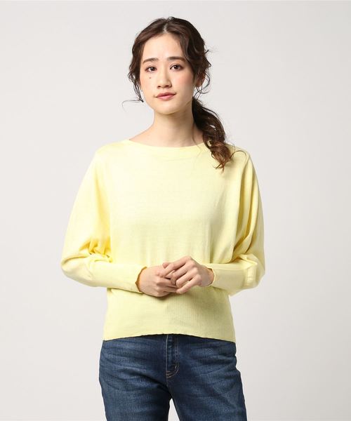 AMERICAN HOLIC(アメリカンホリック)の「・12col.ボートネックドルマンプルオーバー(ニット/セーター・レディース・ミント/ロイヤルブルー/オフホワイト/ライトグレー/ライトピンク/ブラック/レッド/ライトベージュ/レモンイエロー/ライトカーキ/サックスブルー/ネイビー・FREE)」の15枚目の写真