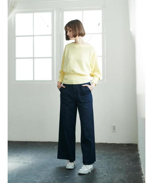 AMERICAN HOLIC(アメリカンホリック)の「・12col.ボートネックドルマンプルオーバー(ニット/セーター・レディース・ミント/ロイヤルブルー/オフホワイト/ライトグレー/ライトピンク/ブラック/レッド/ライトベージュ/レモンイエロー/ライトカーキ/サックスブルー/ネイビー・FREE)」の22枚目の写真