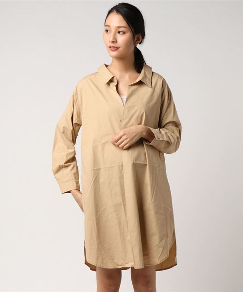 LBC（エルビーシー）の「タイプライタースキッパーワンピース          （ワンピース・レディース・ホワイト/イエロー/ベージュ・MEDIUM/LARGE）」の6枚目の写真