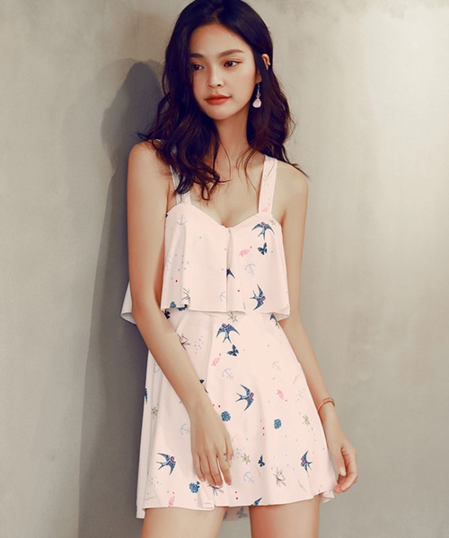 セール ひらひらフレア オールインワン ワンピース 水着 レディース 水着 Teddyshop テディショップ のファッション通販 Zozotown