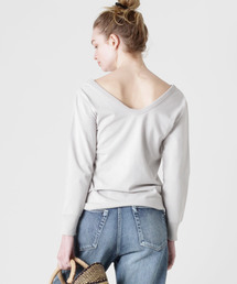 RNA-N | M0875 Vネック7分袖プルオーバー(Tシャツ/カットソー)