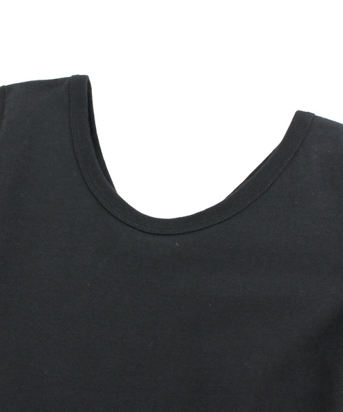 RNA-N（アールエヌエーエヌ）の「M0875 Uネック7分袖プルオーバー（Tシャツ/カットソー・レディース・オフホワイト/ブラック/グレー・MEDIUM）」の15枚目の写真